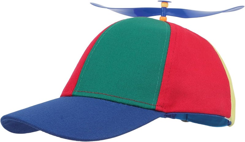 Holiberty Kids Cute Propeller Hat Toddlers Adjustable UV Protection Tennis Baseball Cap Sun Visor Funny Clown Cap Helicopter Top Hat - Image 4